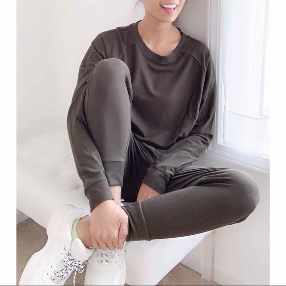 EVERYDAY MATCHING JOGGER SET - OLIVE - Picture 4 of 6